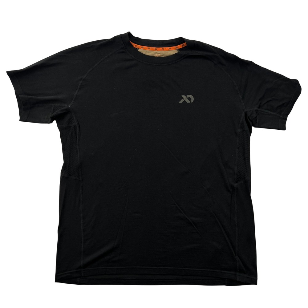First Lite Wick Short Sleeve T Shirt Mens L Black Merino Wool Hunting Base Layer